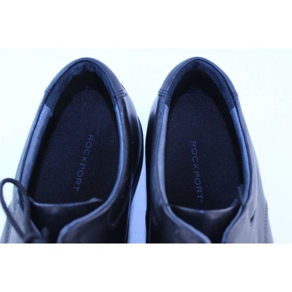 Rockport Margin Black Leather Oxfords 10.5 Wide